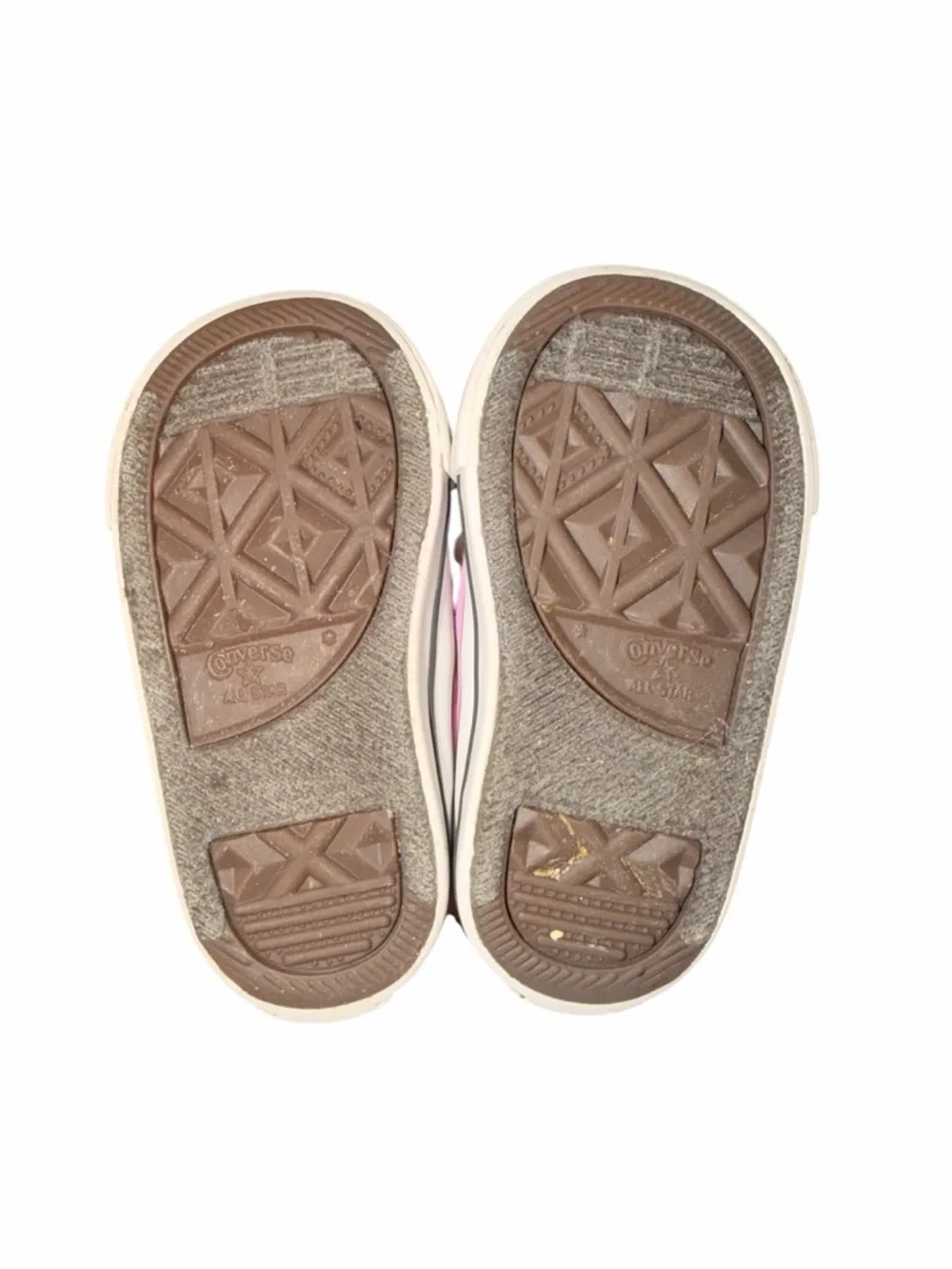 Converse Pink Canvas Kids Sneakers with White Toe Cap